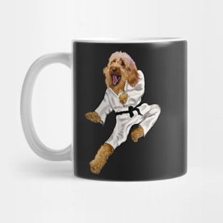 Cavapoo Fists of furry Kong fu Cava - Karate - martial arts Cavapoo Cavoodle puppy dog  - cavalier king charles spaniel poodle, puppy love Mug